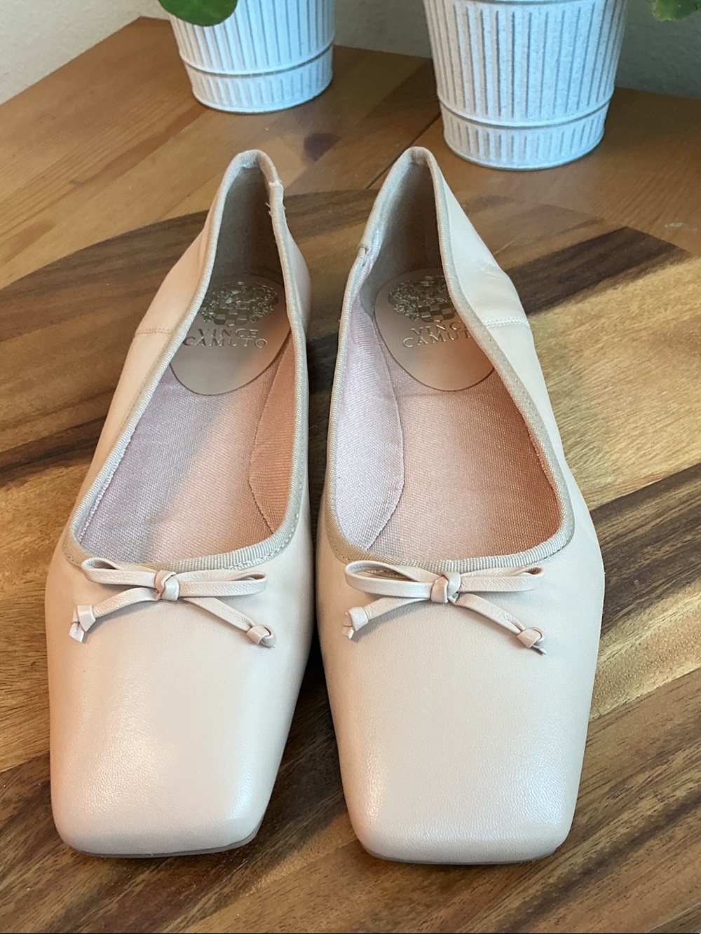 Vince Camuto Women's Square-Toe Ballet Flats in Blush